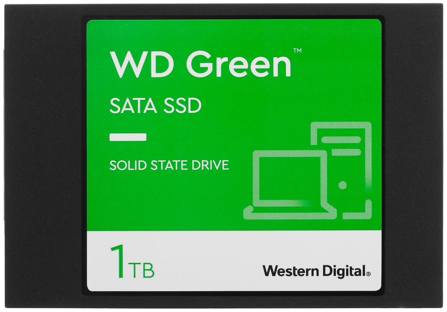 Твердотельный накопитель 1ТБ 2,5" SSD WD Green 3D NAND WDS100T3G0A 