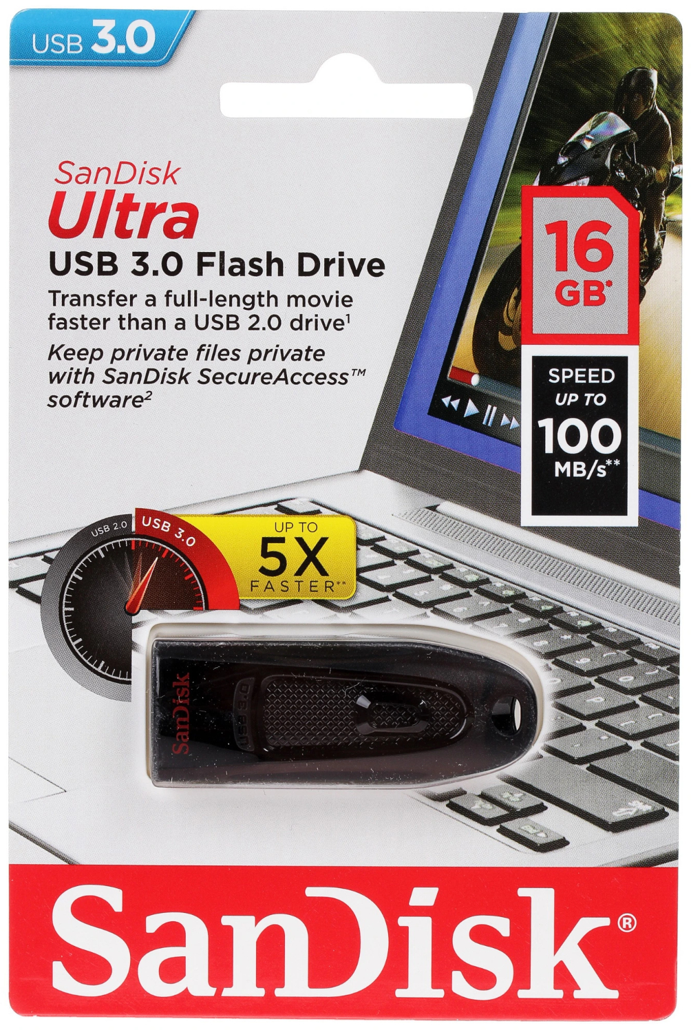 Память USB 16 ГБ Sandisk Ultra SDCZ48-016G-U46